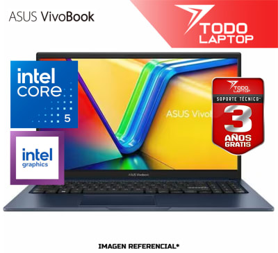ASUS VIVOBOOK X1504VA-BQ4055 INTEL CORE 5 120U MEMORIA RAM 16 GB + DISCO SOLIDO 512GB PANTALLA 15.6 PULGADAS FULL HD1