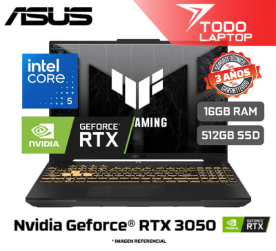 ASUS TUF F16 FX607VJ-RL011W INTEL CORE 5 210H MEMORIA RAM 16GB + DISCO SOLIDO 512GB NVIDIA GEFORCE RTX 3050 (6 GB) PANTALLA 16