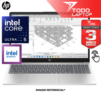 HP 15-FD2050 INTEL CORE ULTRA 5 225U MEMORIA RAM 8GB + DISCO SOLIDO 512GB PANTALLA 15.6