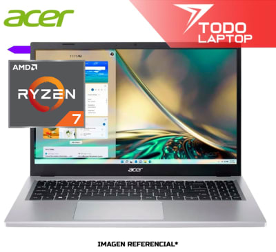 ACER ASPIRE 3 A1315-43-R0LE AMD RYZEN 7 5700U MEMORIA RAM 12GB + DISCO SOLIDO 512GB PANTALLA 15.6
