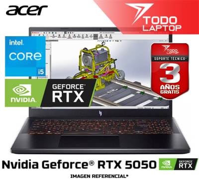 ACER NITRO V 15 ANV15-52-57BB INTEL CORE I5 13420H MEMORIA RAM 16GB + DISCO SOLIDO 512GB NVIDIA GEFORCE RTX 5050 (8GB) PANTALLA 15.6