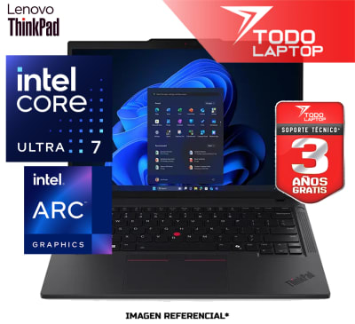 LENOVO THINKPAD T14 GEN 6 INTEL CORE ULTRA 7 258V MEMORIAM RAM 32GB + DISCO SOLIDO 1TB PANTALLA 14