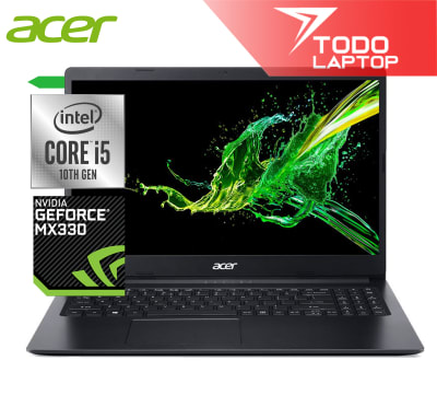ACER ASPIRE 3 A315-57G-53R9 INTEL CORE I5 10MA GENERACION MEMORIA RAM 8 GB + DISCO SOLIDO 256 GB NVIDIA MX330 2GB PANTALLA 15.6” FHD