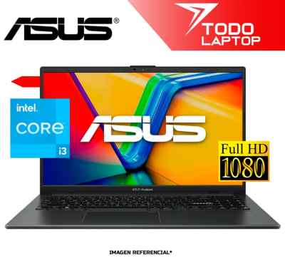 ASUS VIVOBOOK E1504GA-WB31 INTEL CORE I3 N305GENERACION MEMORIA RAM 8 GB + USF 128 GB PANTALLA 15.6” FULL HD