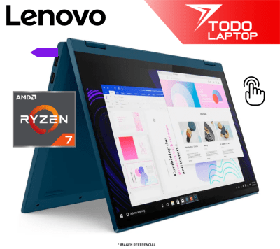 LENOVO FLEX 5 14ABR8 RYZEN 7 7730U MEMORIA RAM 16 GB + DISCO SOLIDO 512 GB PANTALLA 14 PULGADAS WUXGA