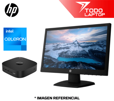 HP CHROMEBOX G2 INTEL CELERON 3865U MEMORIA RAM 4 GB + DISCO EMMC 32 GB + MONITOR 19 PULGADAS - TECLADO Y MOUSE1