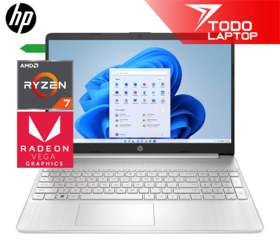 HP 15-EF2526LA RYZEN 7 5700U MEMORIA RAM 12 GB + DISCO SOLIDO 512 GB PANTALLA 15.6”