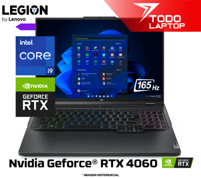 LENOVO LEGION 5 16IRX9 INTEL CORE I9 14AVA GENERACION MEMORIA RAM 16 GB + DISCO SOLIDO 1 TB TARJETA DE VIDEO NVIDIA GEFORCE RTX 4060 (8 GB) PANTALLA 16 PULGADAS WQXGA1