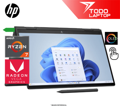 HP ENVY X360 2 EN 1 15-FH0004LA RYZEN 7 7730U MEMORIA RAM 16 GB + DISCO SOLIDO 1 TB PANTALLA 15.6