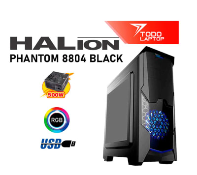 CASE GAMER HALION PHANTOM 8804 BLACK