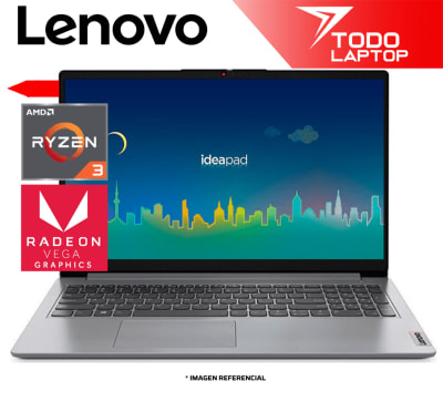 LENOVO IDEAPAD 1 15AMN7 RYZEN 3 7320U MEMORIA RAM 4 GB + DISCO SOLIDO 128 GB PANTALLA 15.6