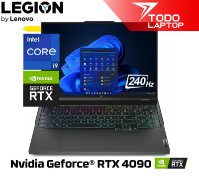 LENOVO LEGION 7 16IRX9H INTEL CORE I9 14900HX MEMORIA RAM 32 GB + DISCO SOLIDO 1 TB NVIDIA GEFORCE RTX 4090 (16 GB) PANTALLA 16 PULGADAS WQXGA1