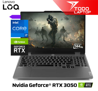 LENOVO LOQ 15IRX9 INTEL CORE I7 13AVA GENERACION MEMORIA RAM 12 GB + DISCO SOLIDO 512 GB VIDEO NVIDIA GEFORCE RTX 3050 (6 GB) PANTALLA 15.6 PULGADAS FULL HD1
