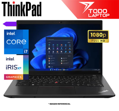 LENOVO THINKPAD L14 GEN 4 INTEL CORE I7 1365U MEMORIA RAM 16 GB + DISCO SOLIDO 512 GB PANTALLA 14 PULGADAS FULL HD