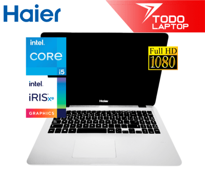 HAIER Y15T INTEL CORE I5 11AVA GENERACION MEMORIA RAM 8 GB + DISCO SOLIDO 256 GB PANTALLA 15.6” FULL HD1