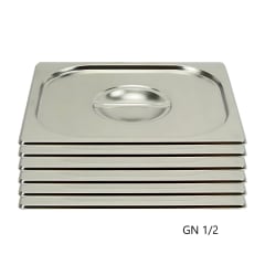 Pack 6 Tapas Gastronomicas para GN 1/2 Acero Inox 0