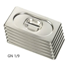 Pack 6 Tapas Gastronomicas para GN 1/9 Acero Inox