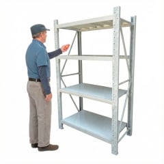 Rack 120x50x200 cm. 800 Kgs Gris Claro