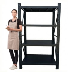 Rack 120x60x200 cm. 800 Kgs Negro 0