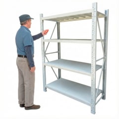 Rack 150x60x200 cm. 800 Kgs Gris Claro