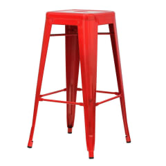 Piso Alto Tolix Rojo Brillante. Sin Caja