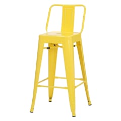 Silla Alta Tolix Amarillo Brillante. Sin Caja
