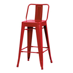 Silla Alta Tolix Rojo Brillante. Sin Caja