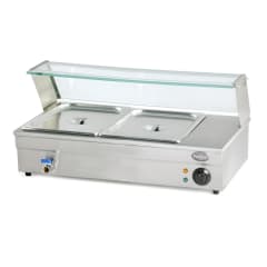 Vitrina de Calor Baño Maria Sobremesa 2 x GN 1/2 0