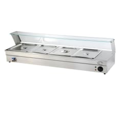 Vitrina de Calor Baño Maria Sobremesa 4 x GN 1/2 0