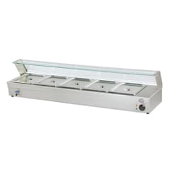 Vitrina de Calor Baño Maria Sobremesa 5 x GN 1/2 0