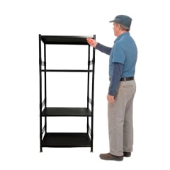 Estante Deco 4 Bandejas Acero 60x40x132 cm