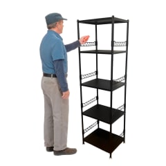 Estante Deco 5 Bandejas Acero 50x40x173 cm