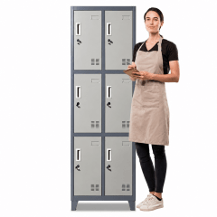 Locker Casillero Metálico 2 Cuerpos 6 Puertas con patas 0