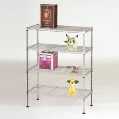 Estante 50x30x80 cm. Acero Cromado. Capacidad 160 kg.