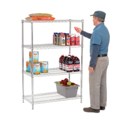 Estante 90x45x150 cm. Cromado 4 Bandejas Capacidad 800 kg. 1