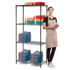 Estante 90x45x180 cm. Epóxico 4 Bandejas Capacidad 800 kg. 0