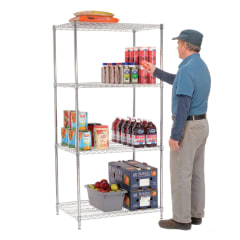 Estante 4 Bandejas 90x60x180 cm. Capacidad 800 kg.