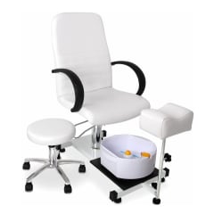Estacion de Pedicuro con Sillon, Hidromasaje y Piso