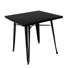 Mesa Tolix Negro Mate 80 x 80 Cm. Cubierta Acero