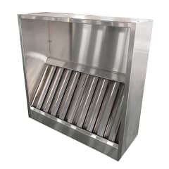 Campana Industrial Mural 1x1 mt. Acero Inoxidable 0