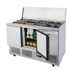 Mesón Refrigerado Saladette 137 Cm. 380 Lt Ac.Inox