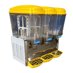 Dispensador de Jugo 3x15 Litros. Acero Inoxidable