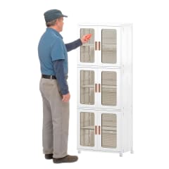 Armario Plastico 2 Cuerpos 3 Niveles. 53x36x156 cm.