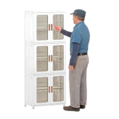 Armario Plástico 2 Cuerpos 3 niveles 65x39x172 cm