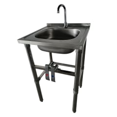 Lavamanos Accion Rodilla Acero Inox. con griferia