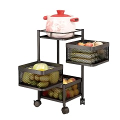 Carro Acero 3 Canastos Cuadrados 0