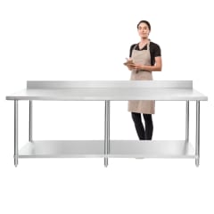 Mesón Muro ECO Acero Inoxidable 200x60x85(+5) cm. 0