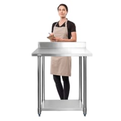 Mesón Muro ECO Acero Inoxidable 75x60x85(+5) cm.