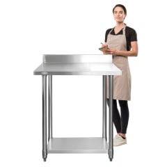 Meson Muro Acero Inoxidable 90x60x85(+5) cm.