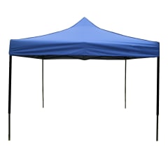 Toldo Plegable 3x3 Mt Tipo Araña Tela 420D Filtro UV Azul 0